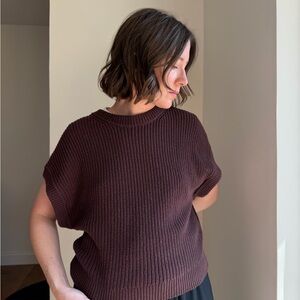 Women's Brown Sweater Shirt